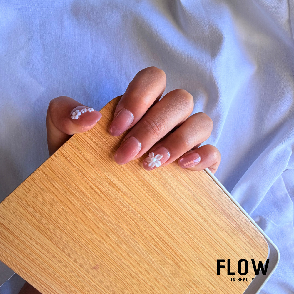 Unhas Press-On Peach Blossom Glow