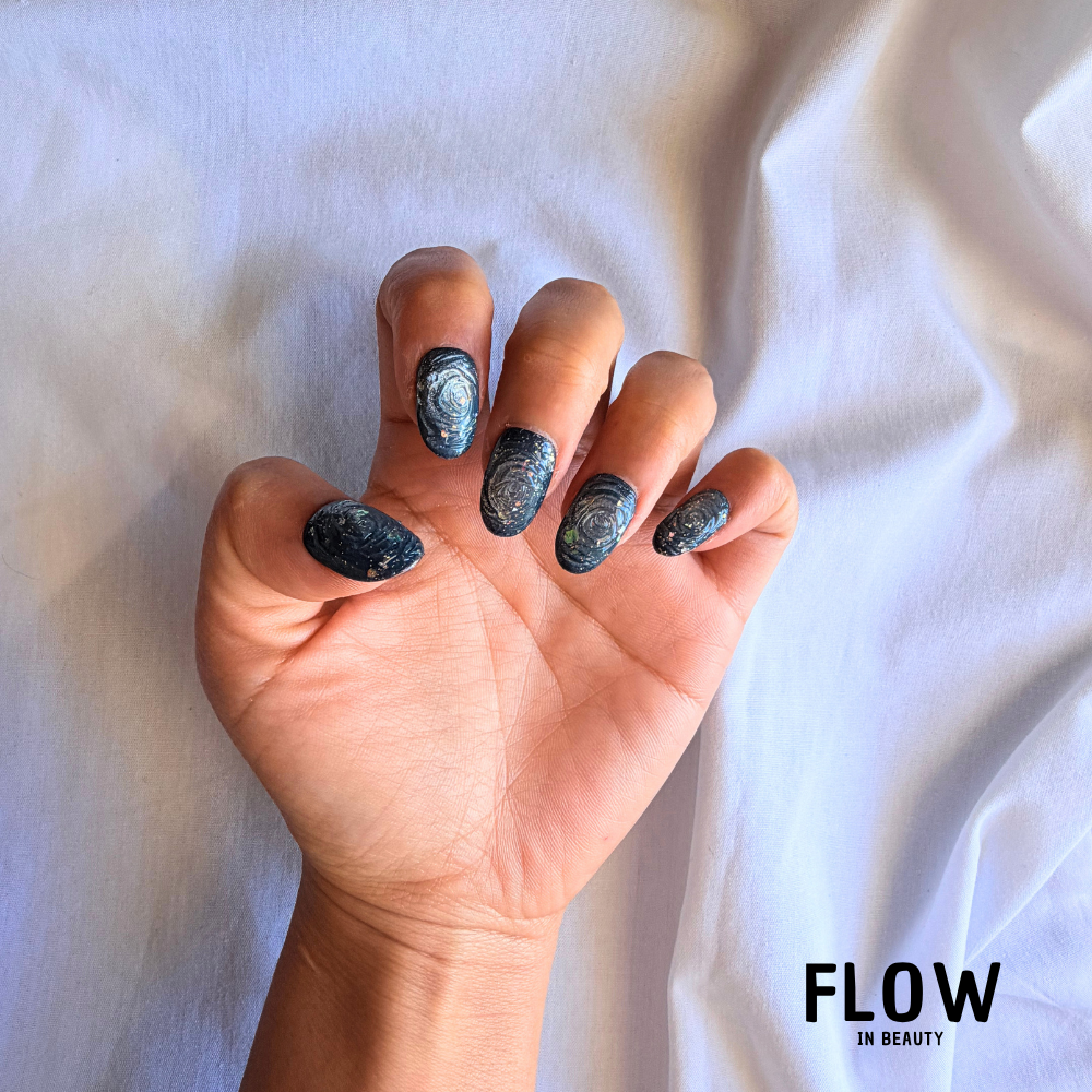 Unhas Press-On Galaxy Black