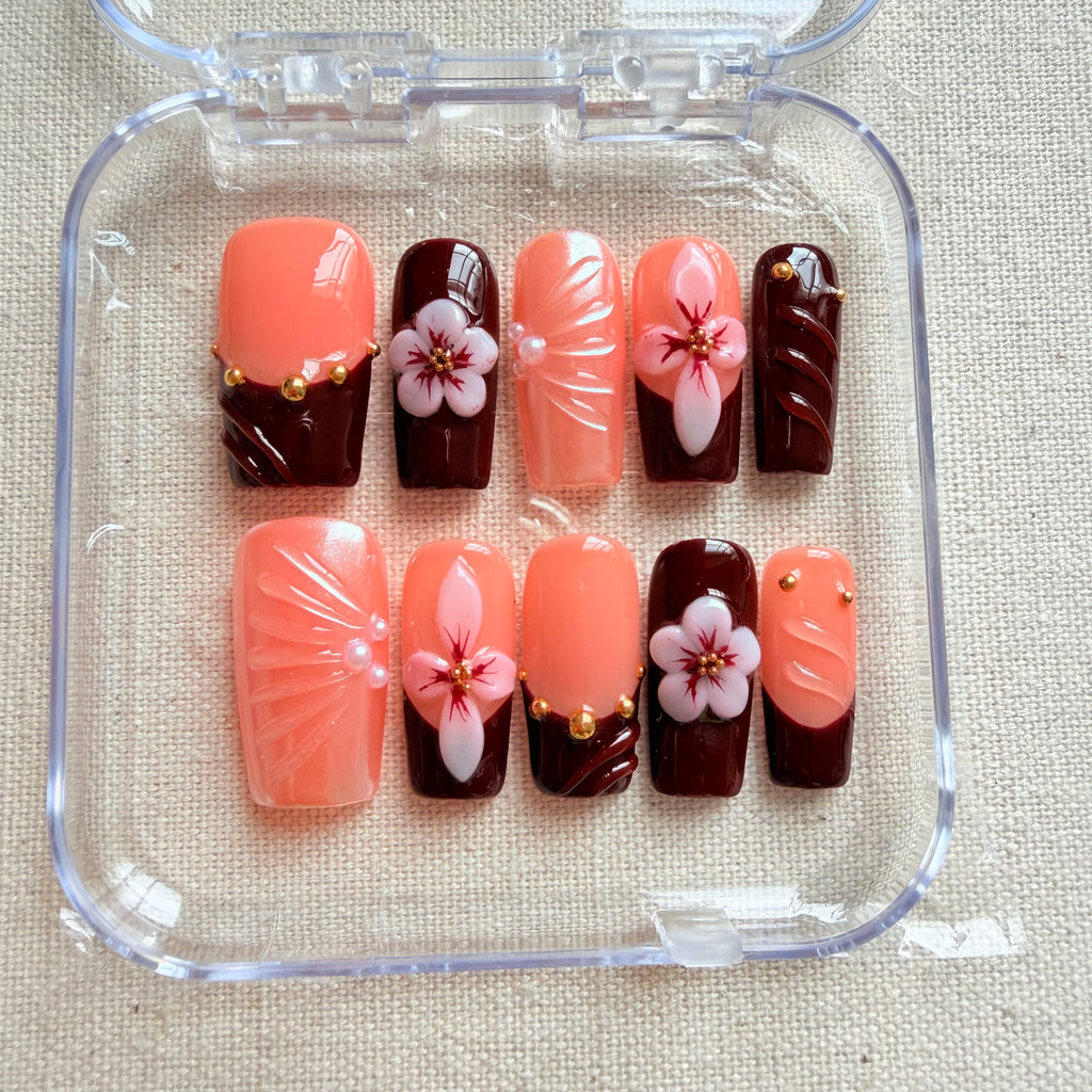 Unhas press-on Sakura Lux