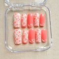 Unhas press on pink elegance