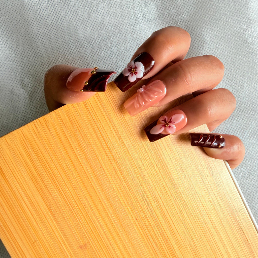 Unhas press-on Sakura Lux