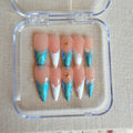 Unhas press on Blue Mermaid