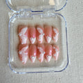 Unhas Press On Pink Veil
