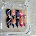 Unhas Press On Glam Noir
