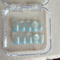 Unhas Press On Glacial Blue