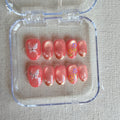Unhas Press On Butterfly pearl