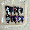 Unhas Press On Midnight Orchid