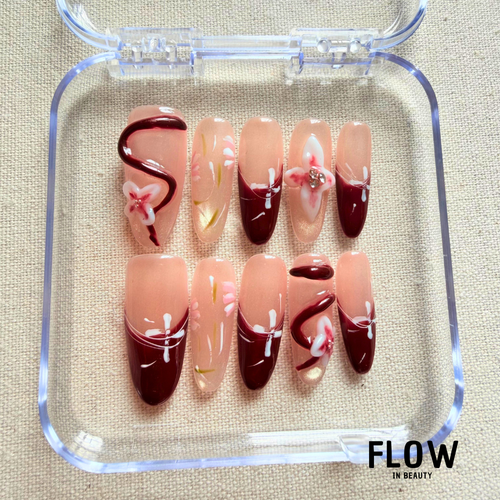 Unhas Press-On Blossom Shine