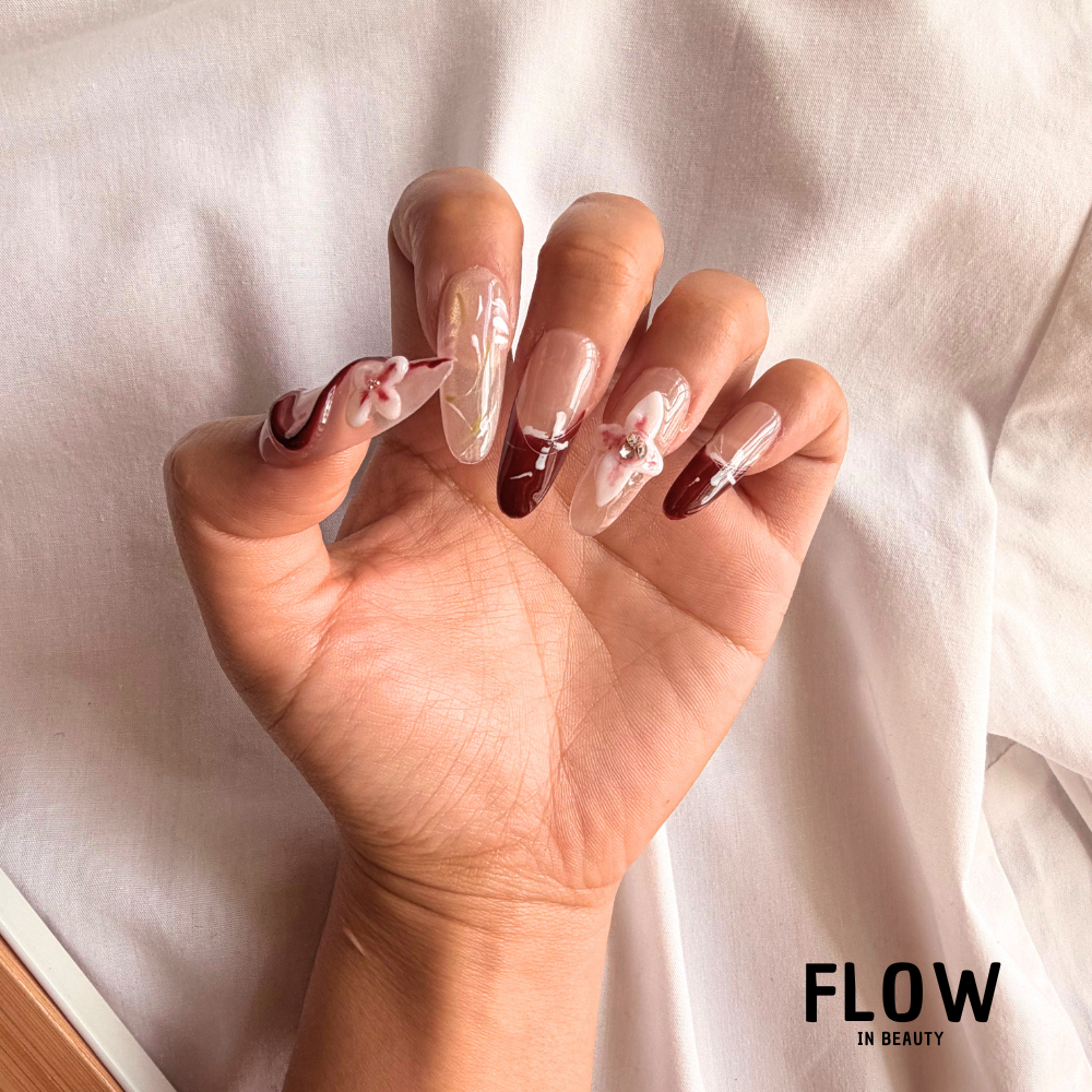 Unhas Press-On Blossom Shine