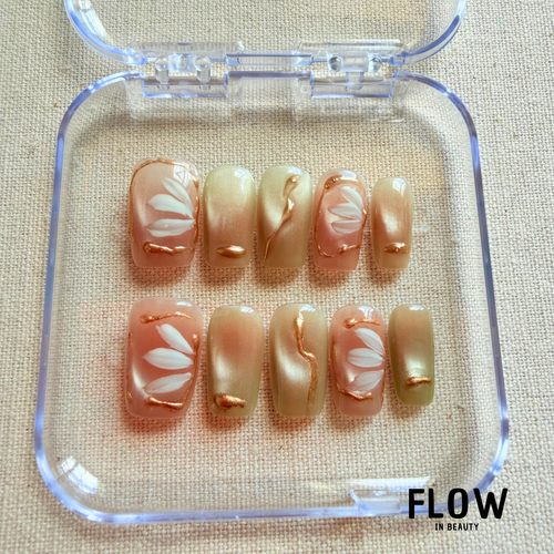Unhas Press On Luxe Pearl