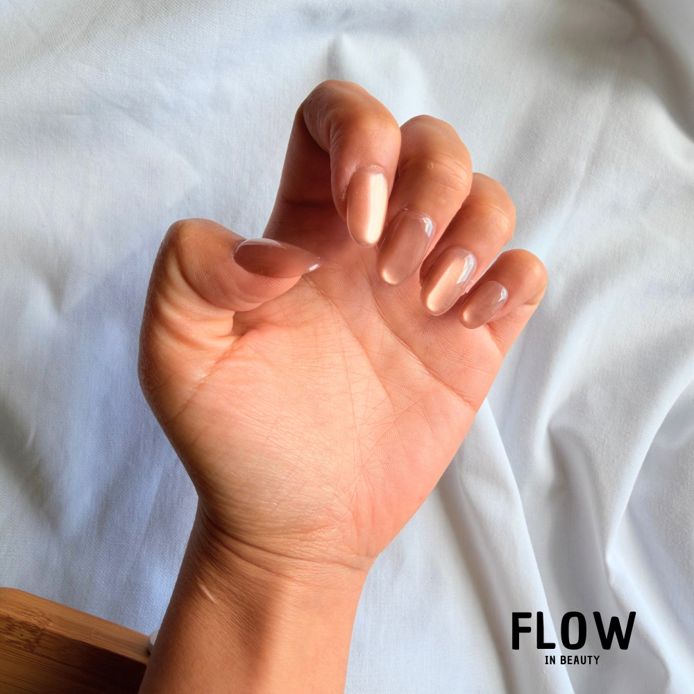 Unhas Press-On Cat Eye Light brown