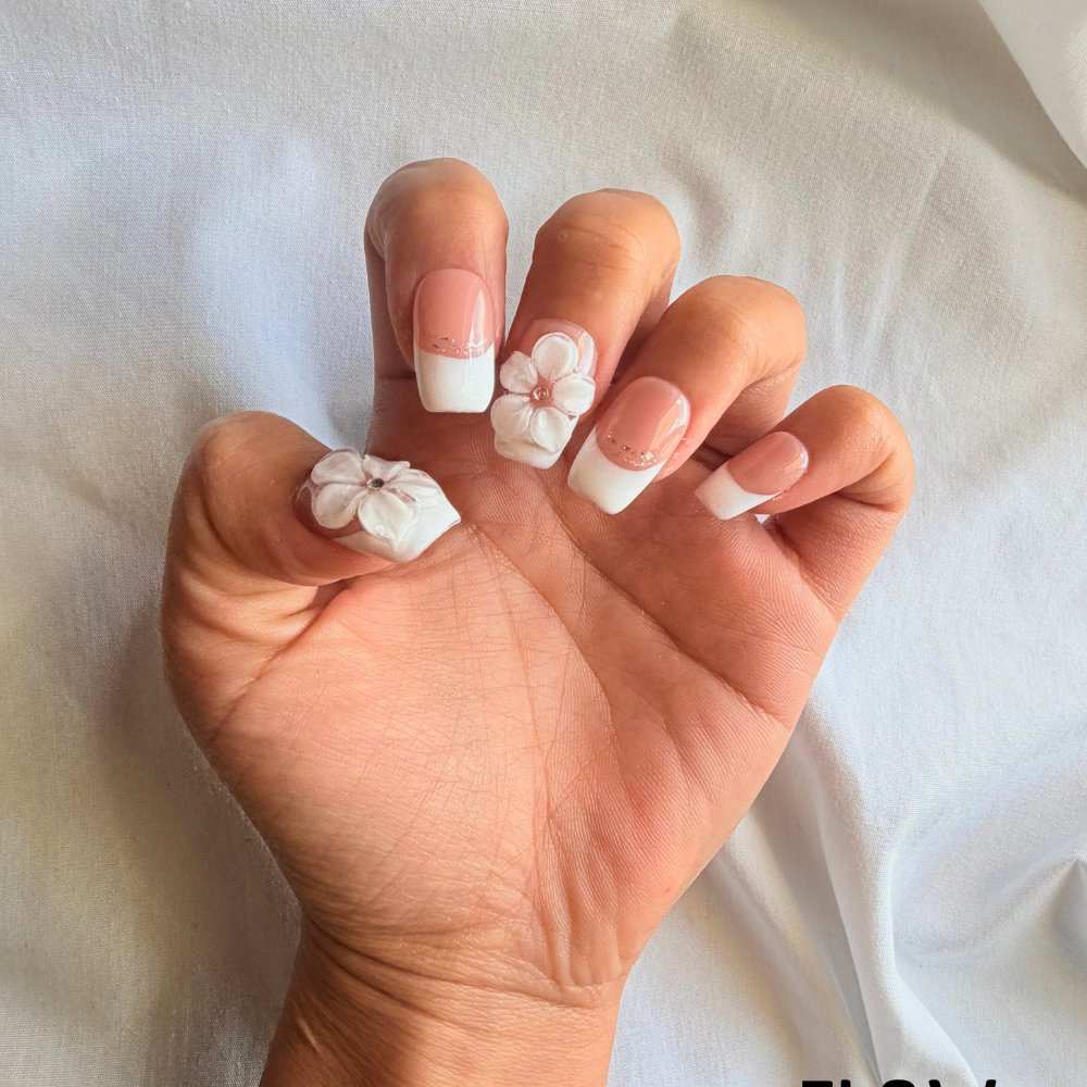 Unhas Press On Peach Blossom
