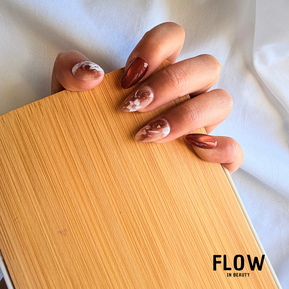 Unhas Press-On Peach Blossom Glow