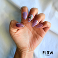 Unhas Press-On Lilac Garden Shine