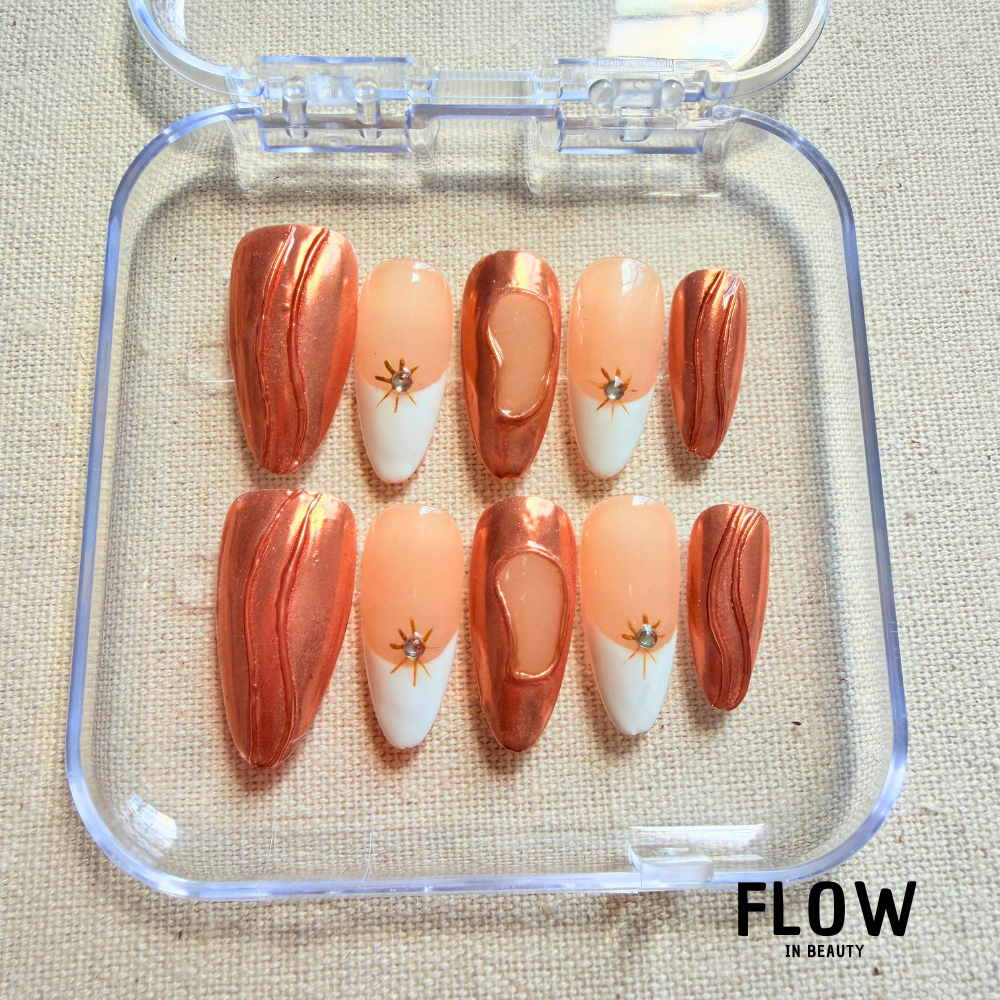 Unhas Press-On Copper Luxe