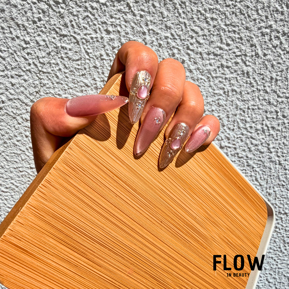 Unhas Press-On Rose Gold Majesty