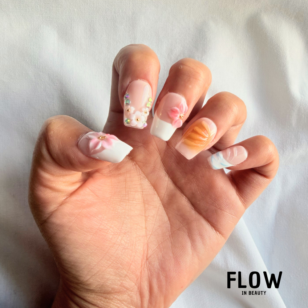 Unhas Press-On Summer Bloom