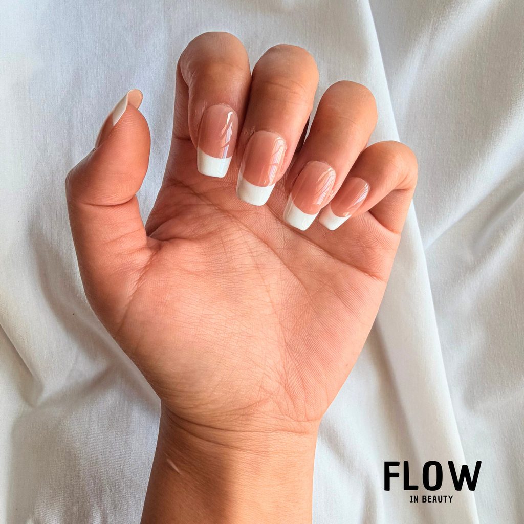 Unhas Press-On Branco French