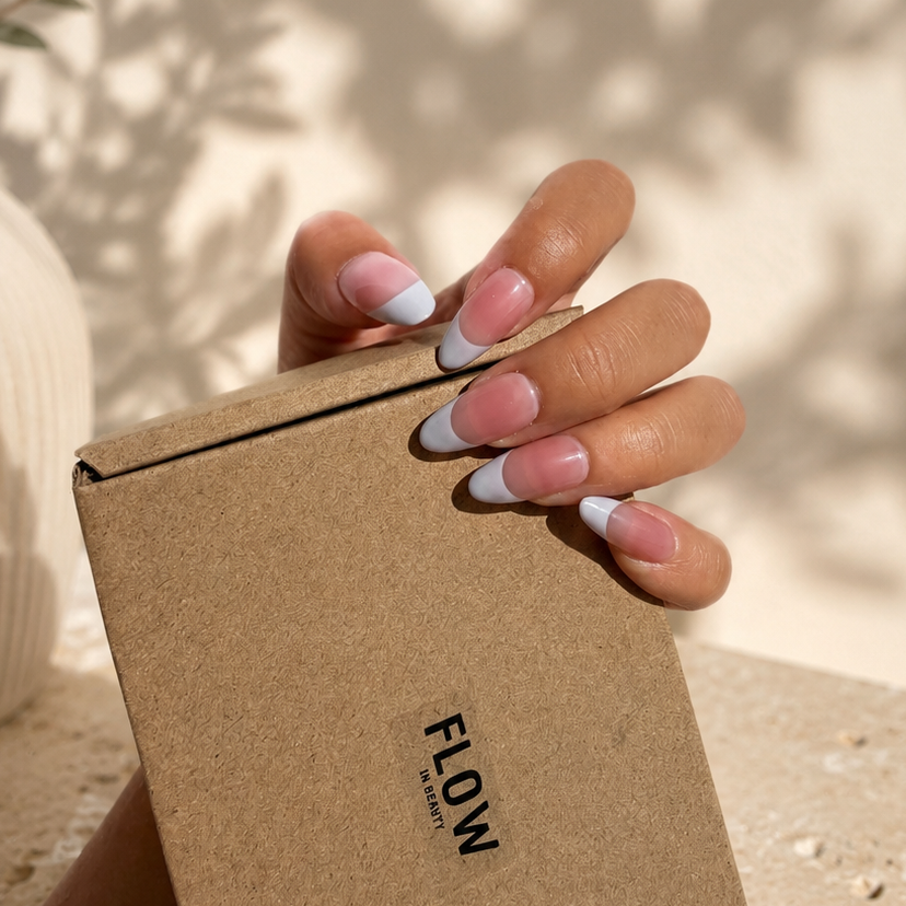 Unhas Press On French Almond Classic